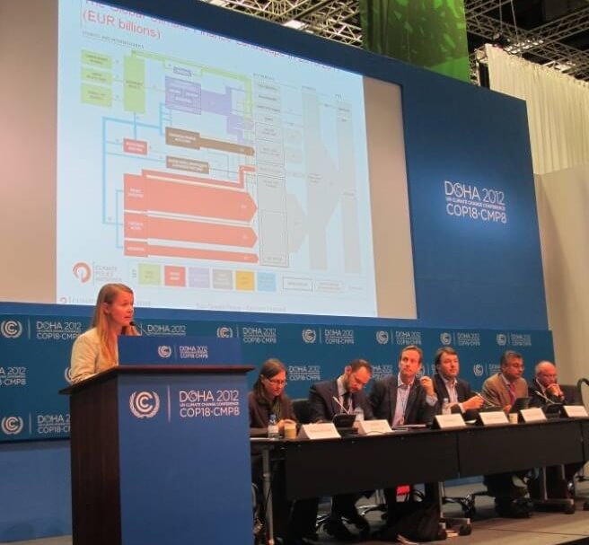 Barbara Buchner at COP18 Global Climate Finance 2012 event