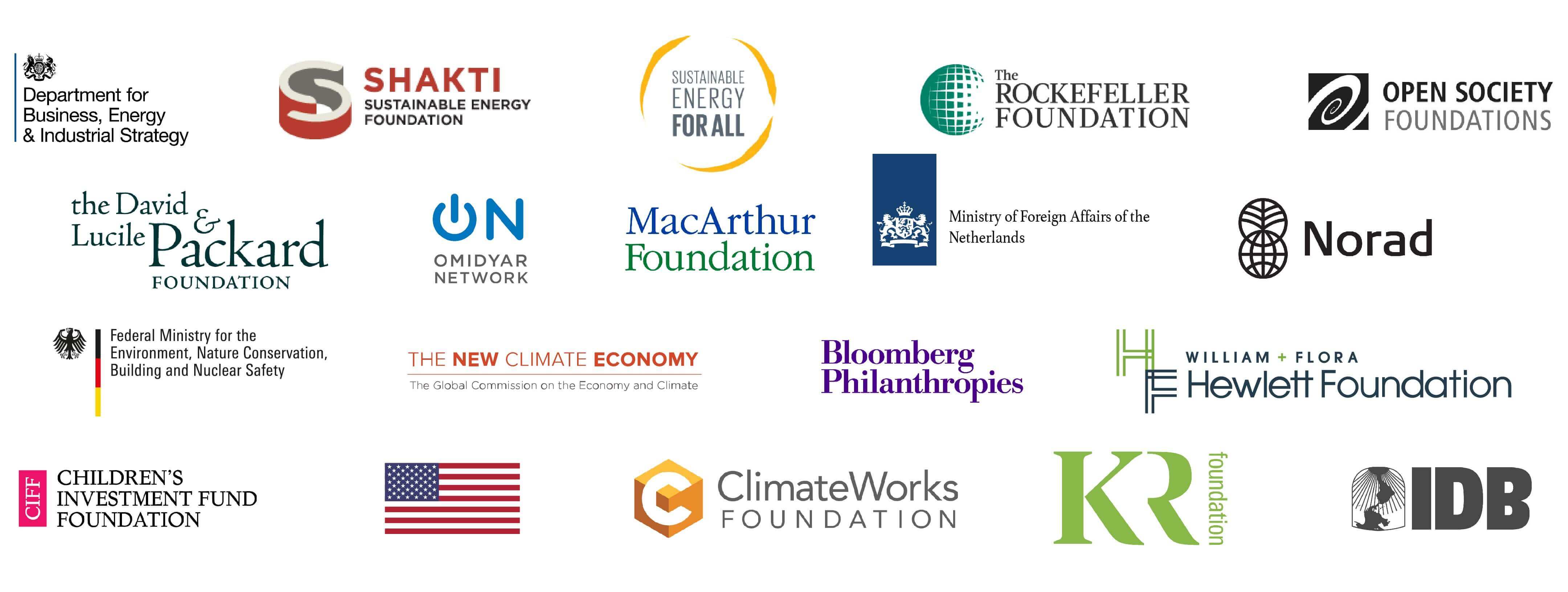 Logos of CPI funders