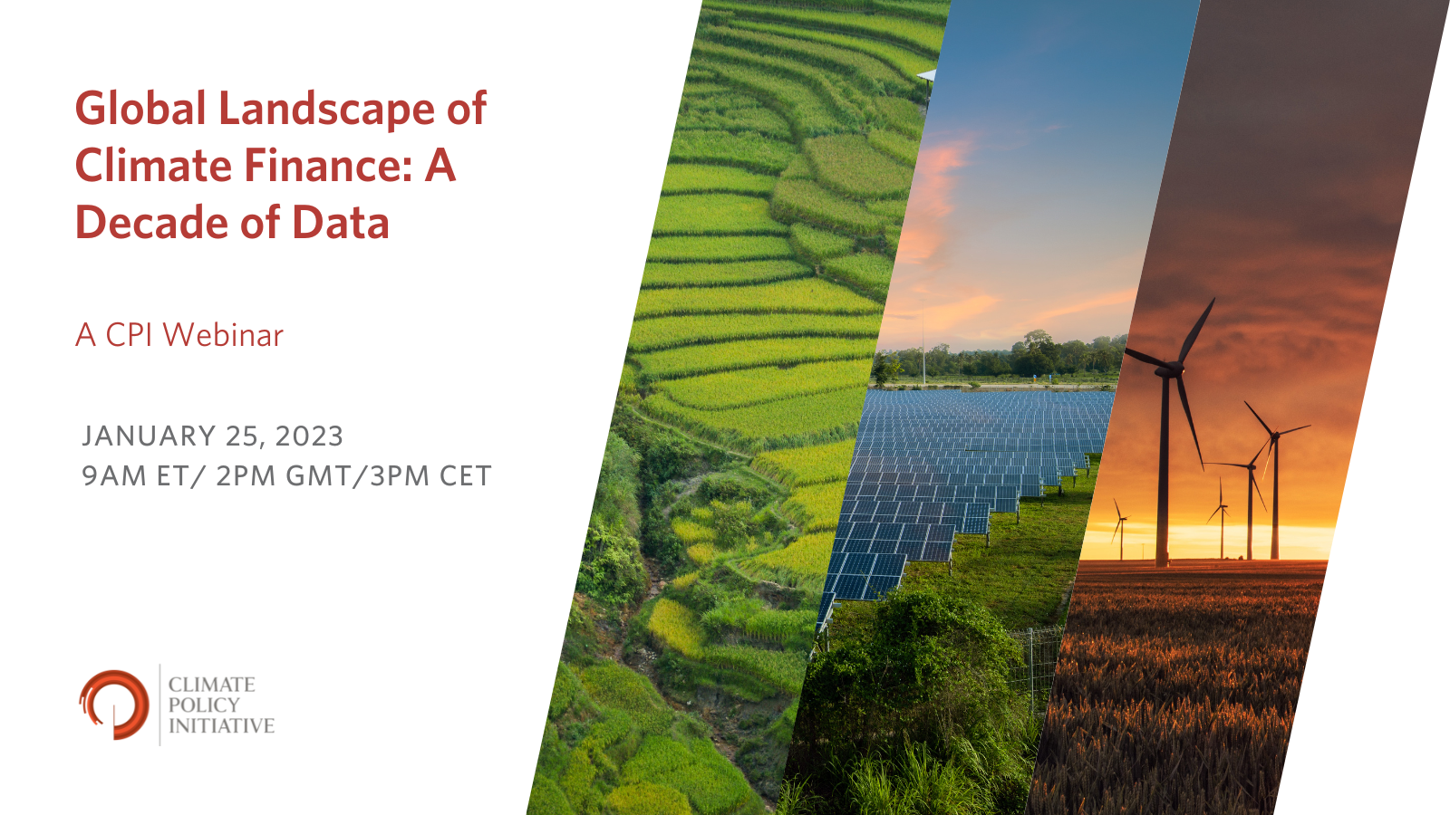 Webinar Global Landscape of Climate Finance, a Decade of Data CPI