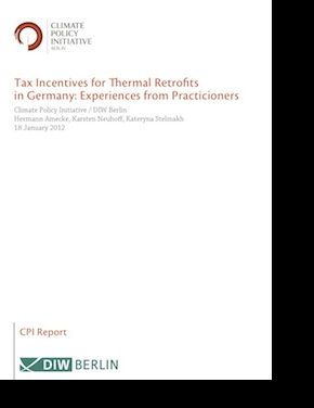 Tax Incentives for Thermal Retrofits in Germany: Experiences from Practitioners